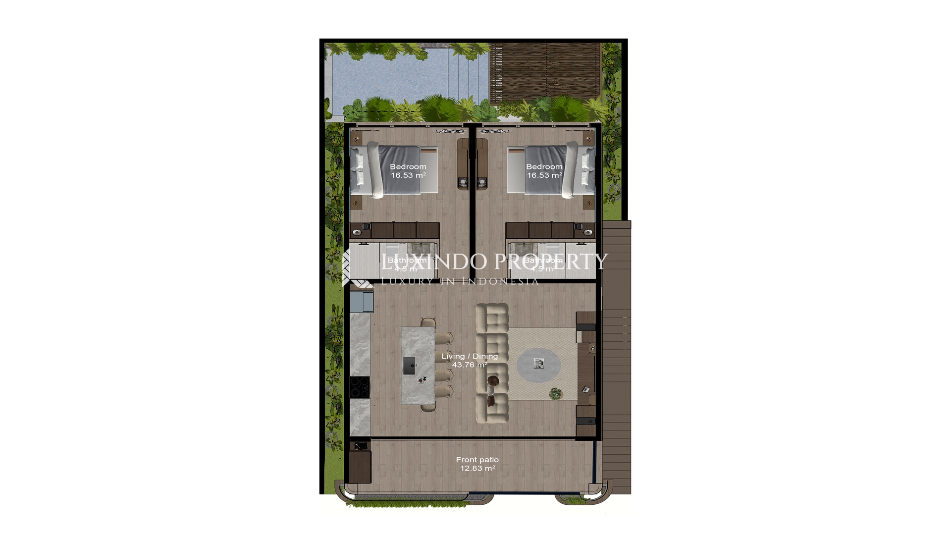 PECATU - 2 BEDROOMS FREEHOLD VILLA WITH OCEAN VIEW (FHV480)